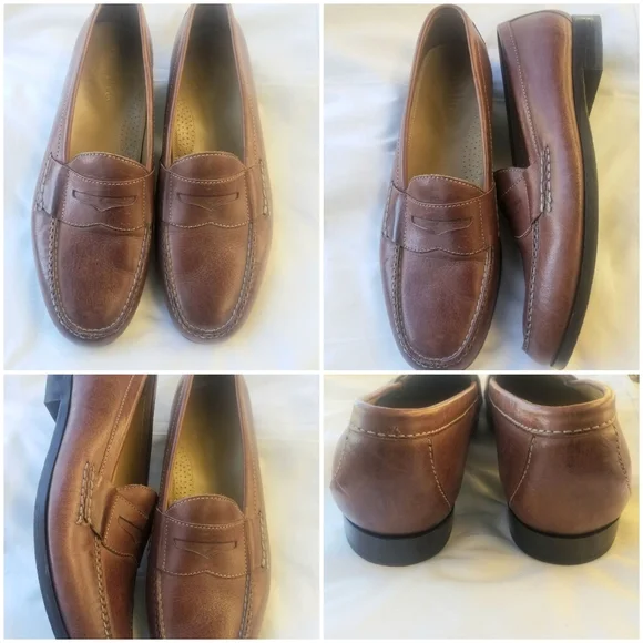 Cole Haan Men US PinchPenny Loafers NikeAir Saddle Brown Leather C06983 Amazon.com | Cole Haan Men main image 2